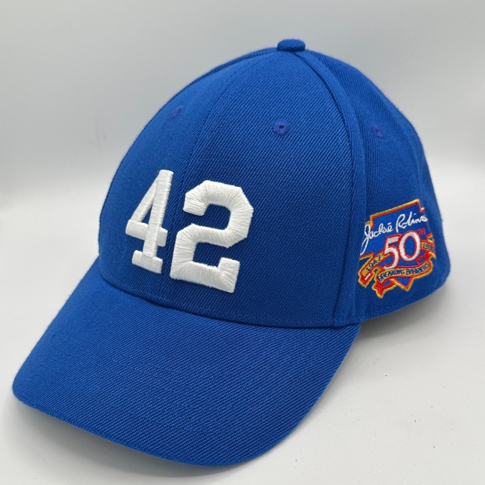 Jackie Robinson 50th anniversary adjustable baseball cap